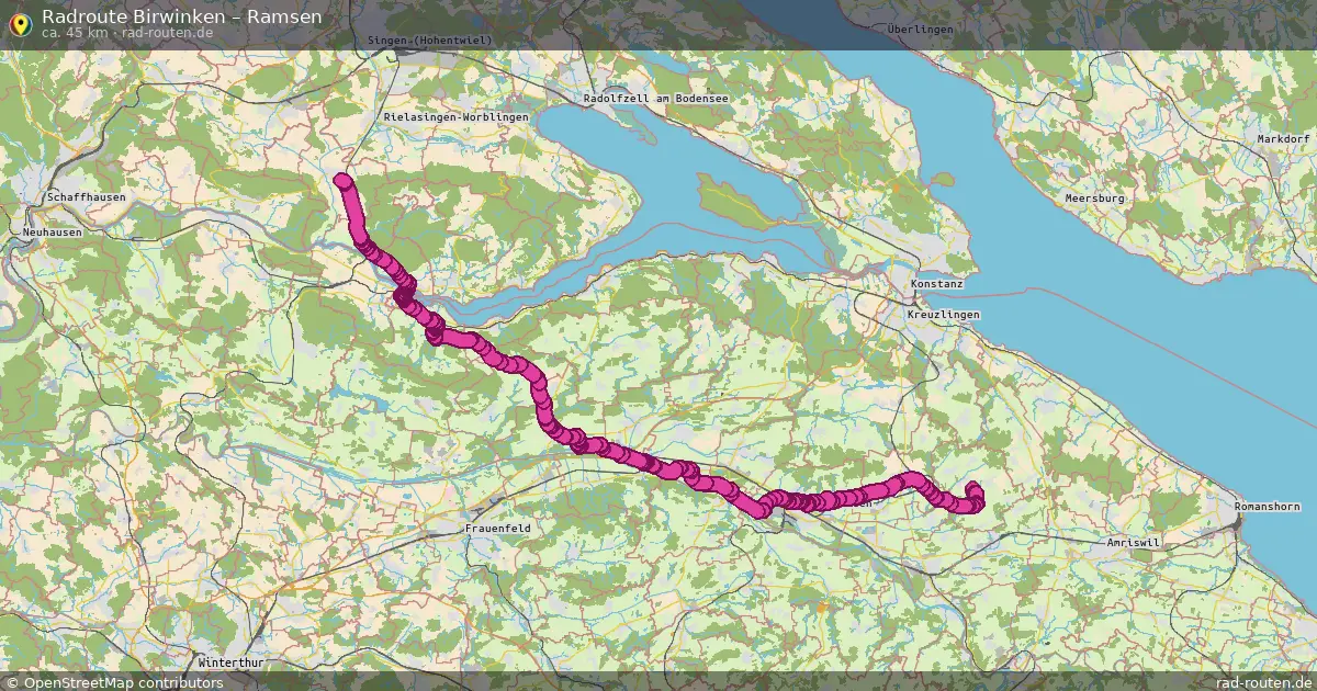 Fahrradroute Birwinken – Ramsen (44 km) – Rad-Routen.de