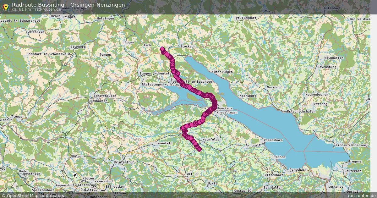 Radtour Bussnang – Orsingen-Nenzingen