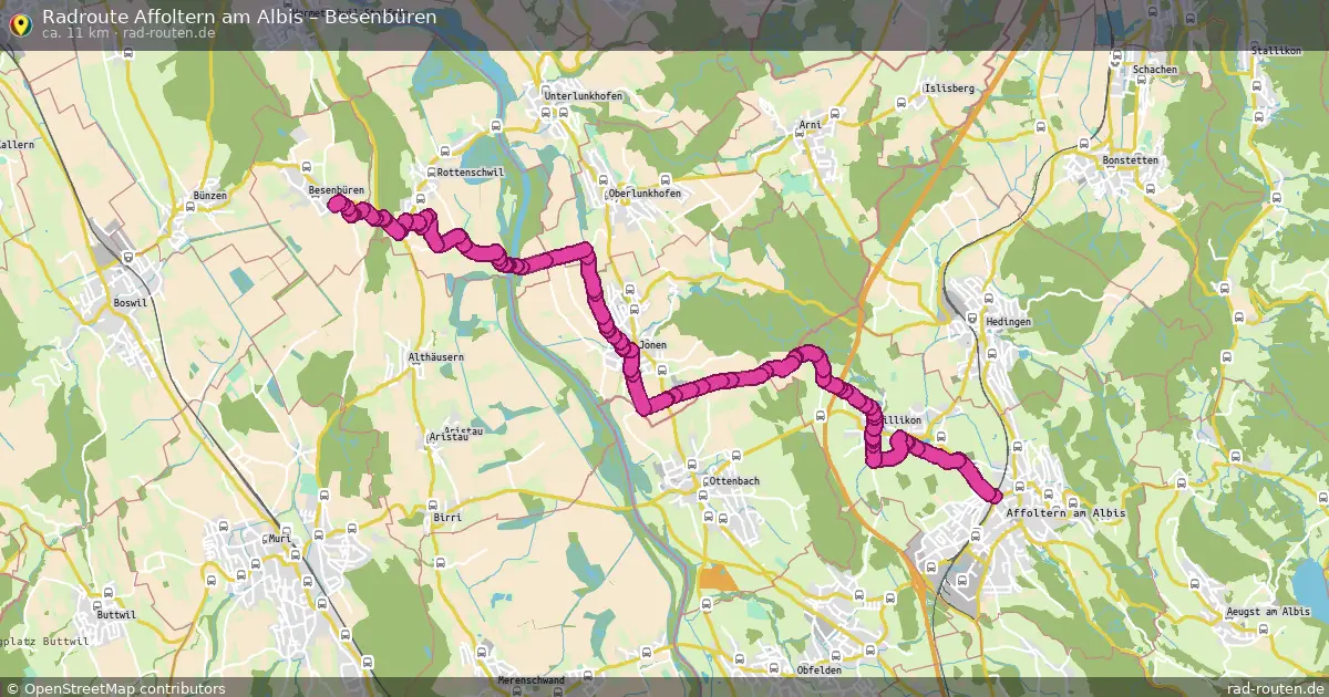 Radtour Affoltern Am Albis – Besenbüren