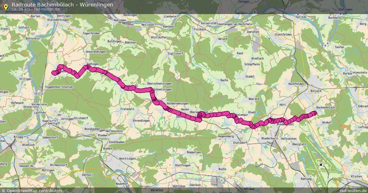 Radtour Bachenbülach – Würenlingen