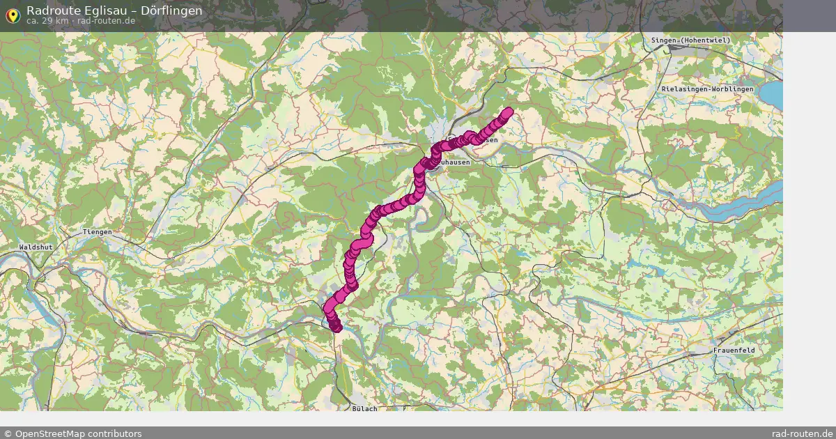 Fahrradroute Eglisau – Dörflingen