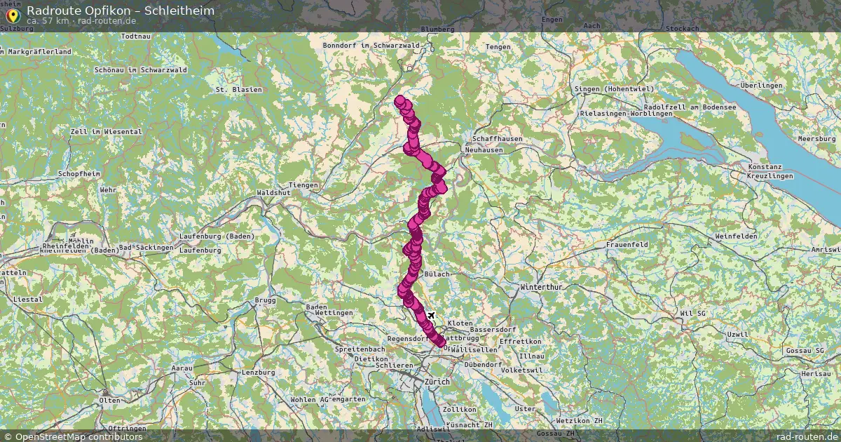 Radtour Opfikon – Schleitheim
