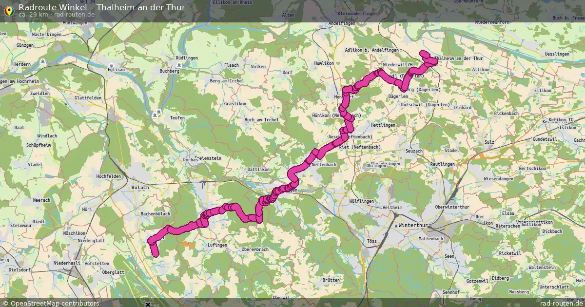Radtour Winkel – Thalheim An Der Thur