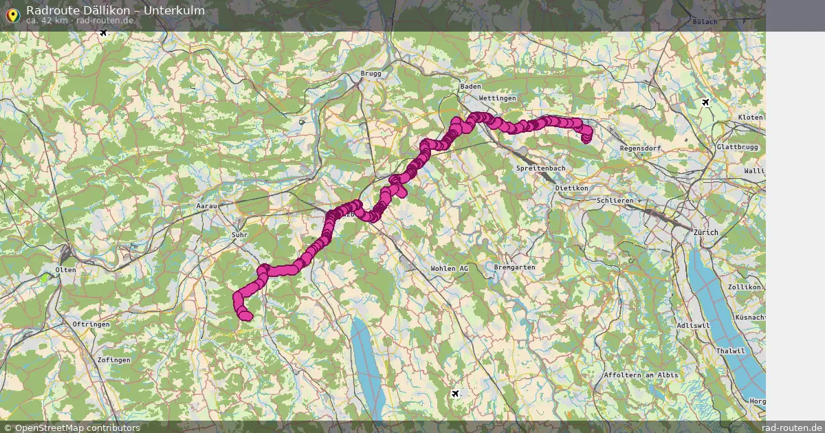 Radtour Dällikon – Unterkulm