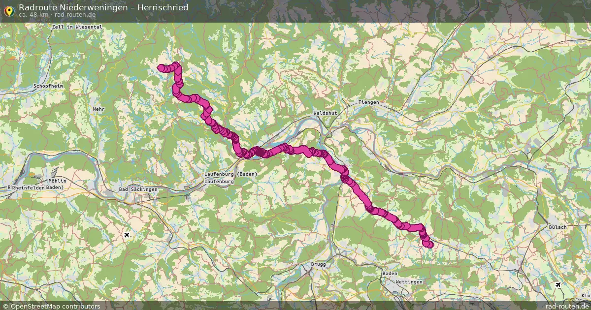 Radtour Niederweningen – Herrischried