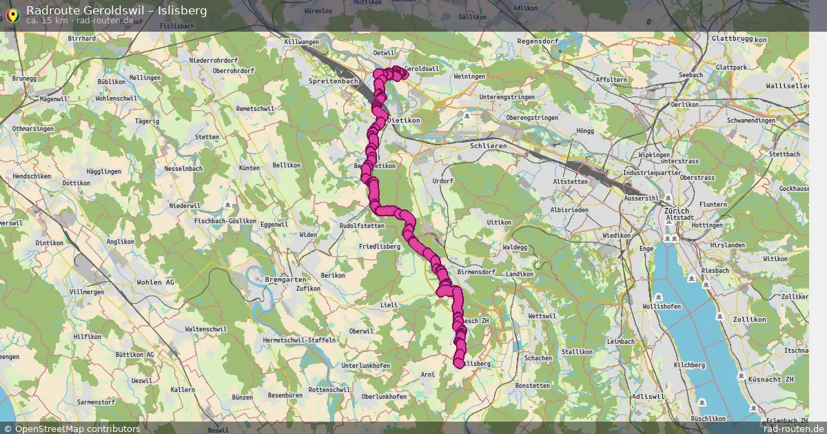 Radtour Geroldswil – Islisberg