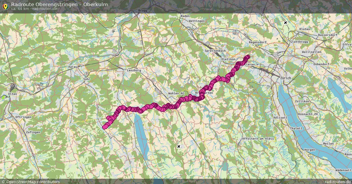 Radtour Oberengstringen – Oberkulm