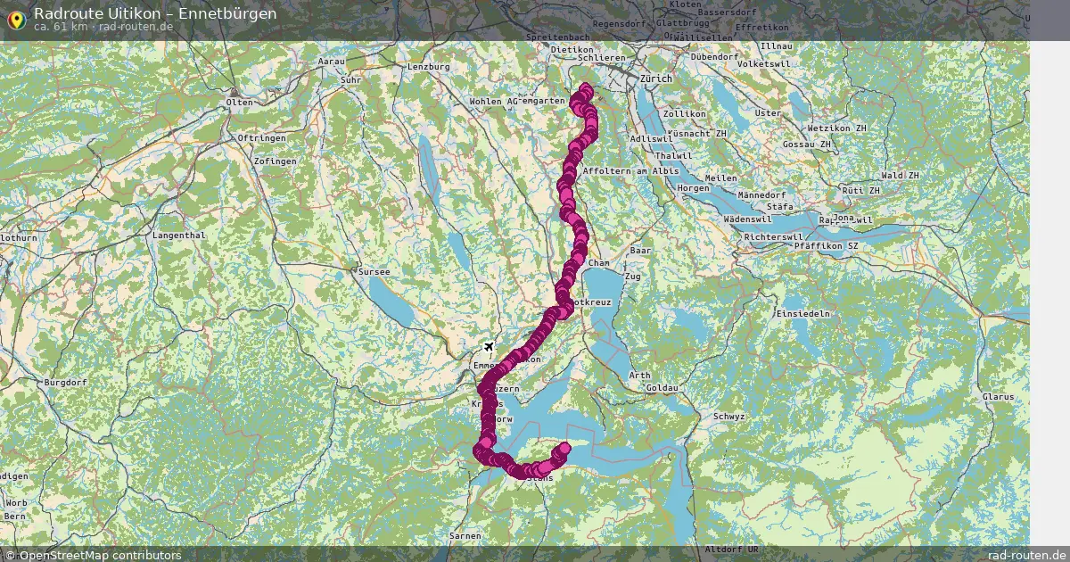 Radtour Uitikon – Ennetbürgen