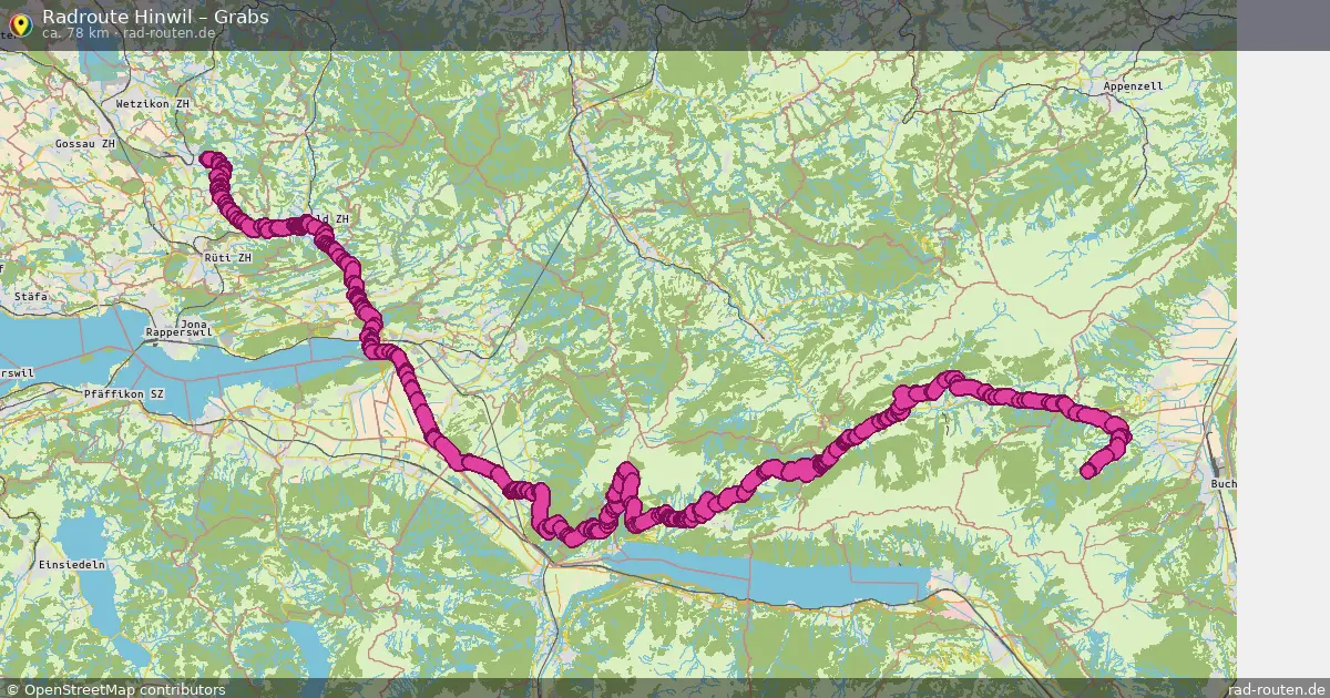 Radtour Hinwil – Grabs