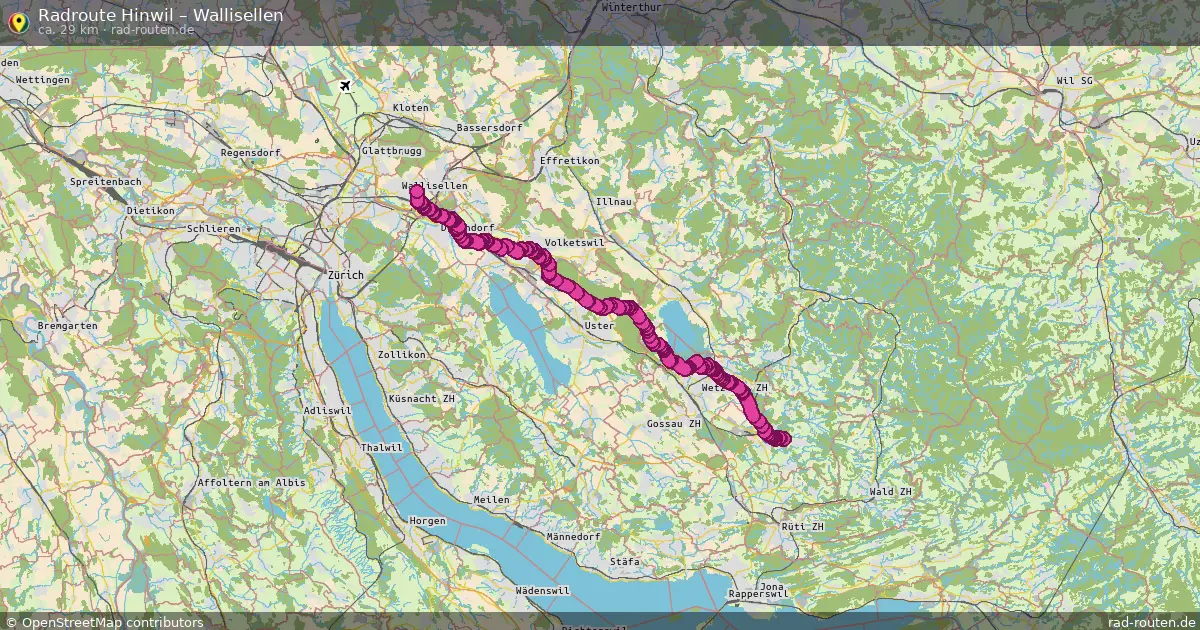 Radtour Hinwil – Wallisellen