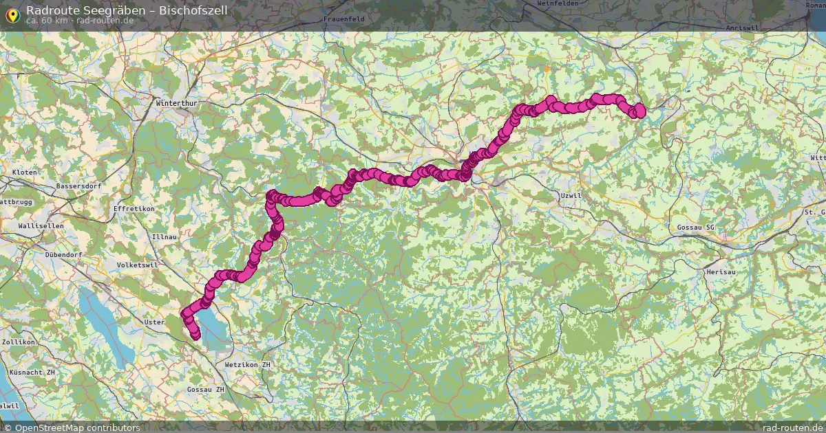 Radtour Seegräben – Bischofszell
