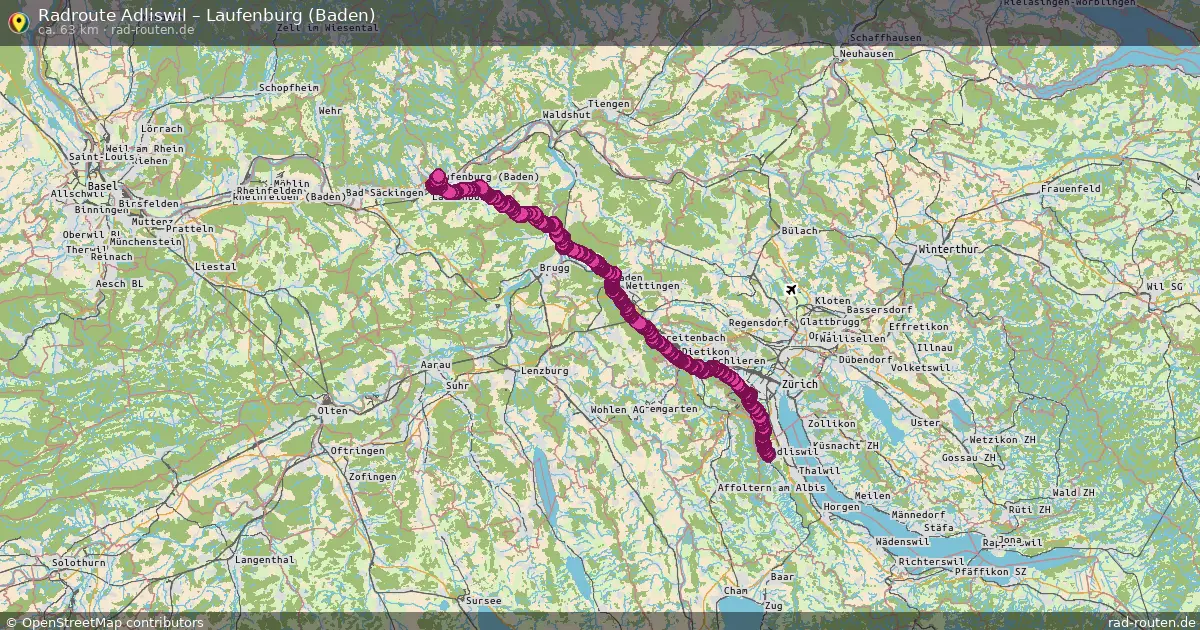 Radtour Adliswil – Laufenburg (Baden)