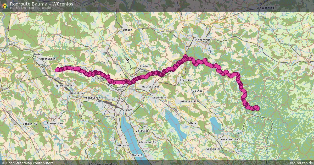 Radtour Bauma – Würenlos