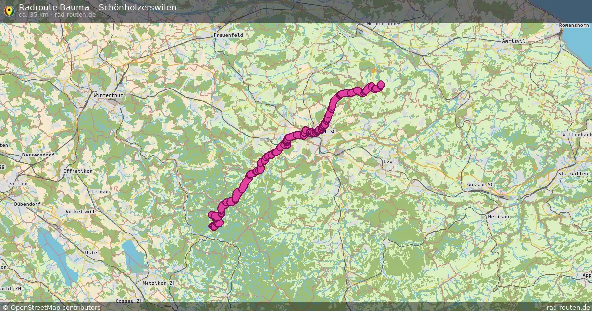 Radtour Bauma – Schönholzerswilen