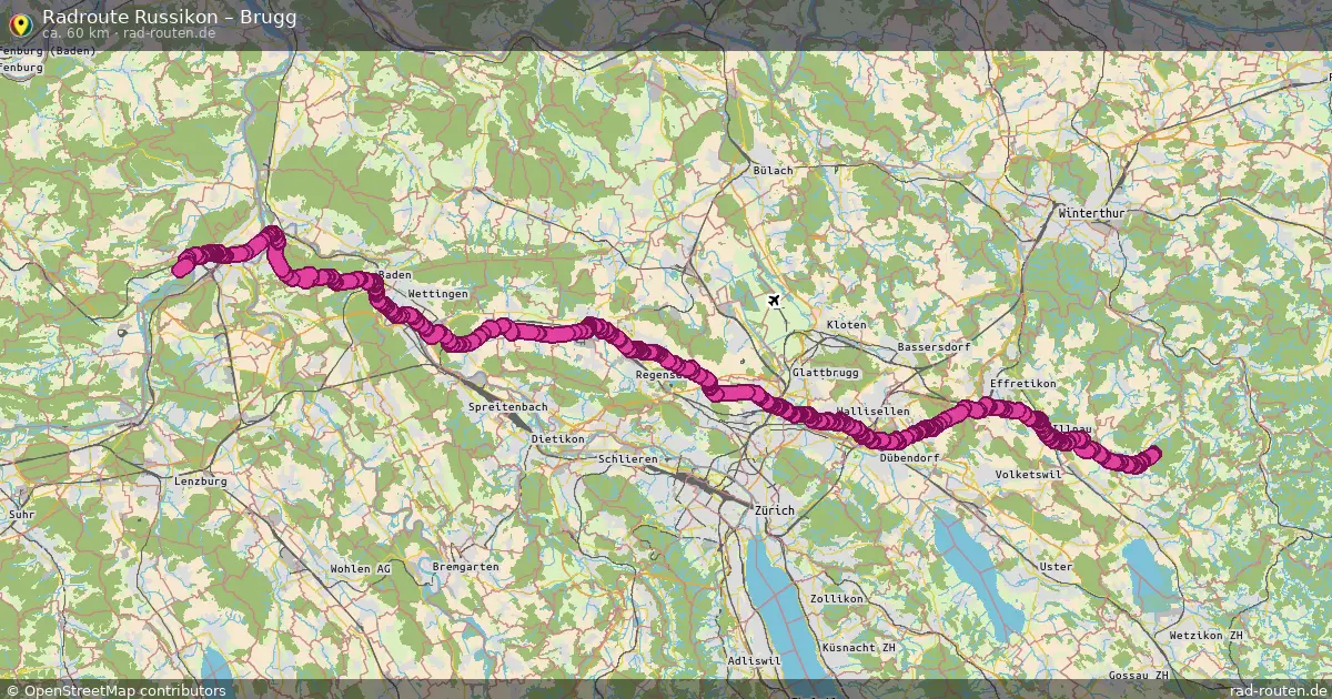 Radtour Russikon – Brugg