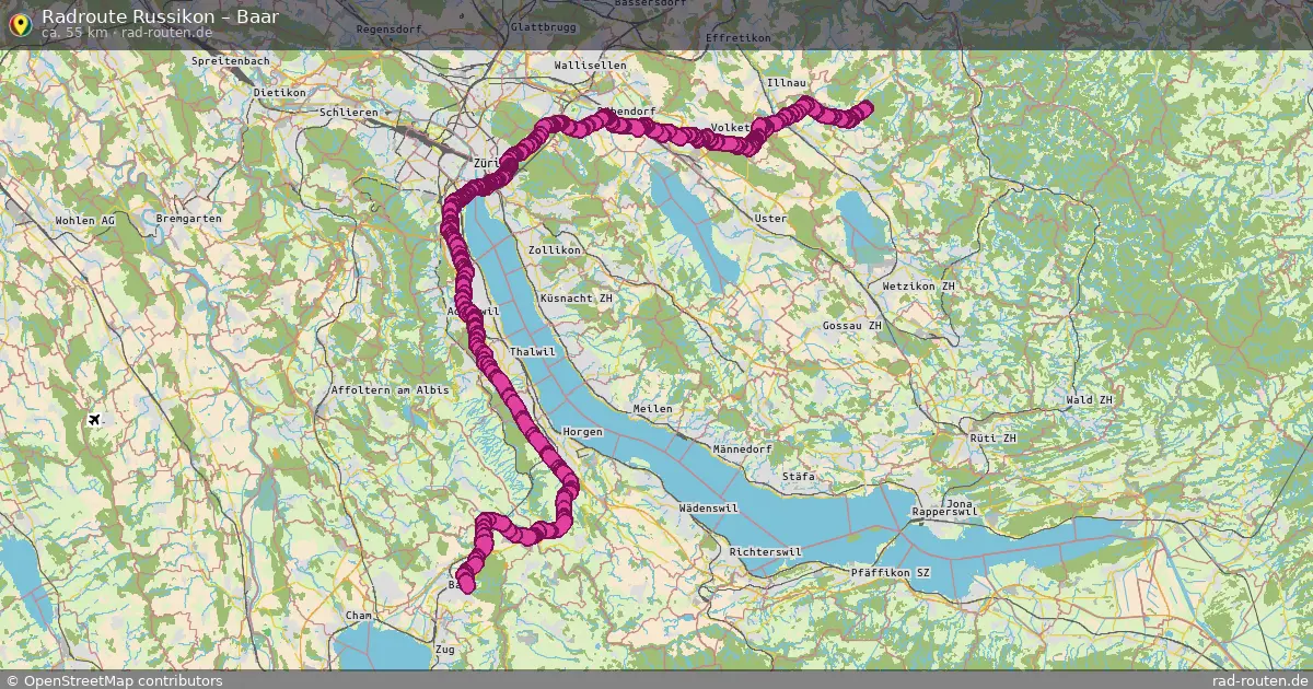 Radtour Russikon – Baar