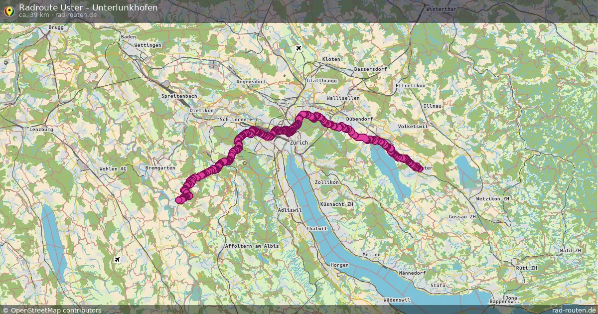 Radtour Uster – Unterlunkhofen