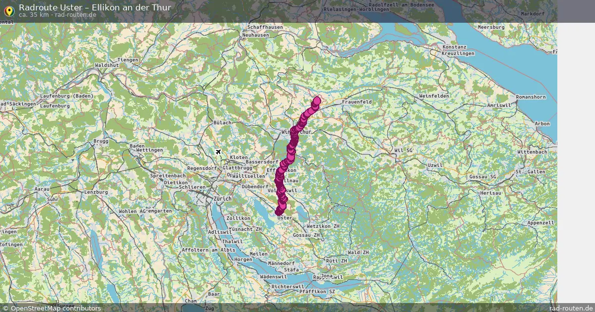 Radtour Uster – Ellikon An Der Thur