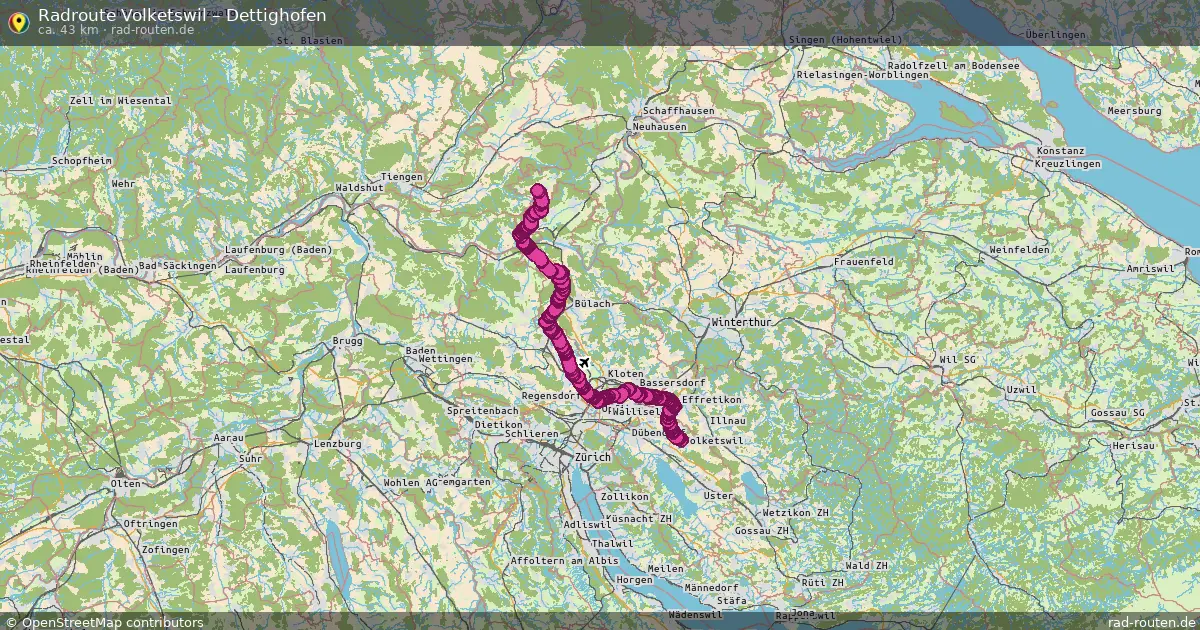 Radtour Volketswil – Dettighofen