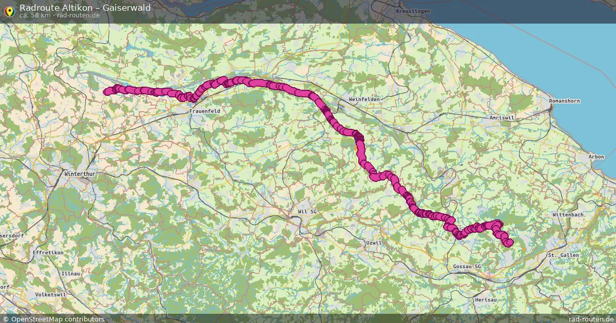 Radtour Altikon – Gaiserwald