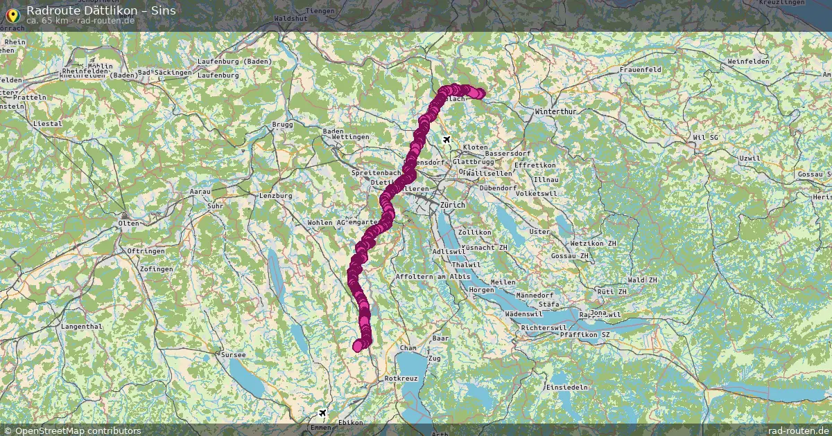 Radtour Dättlikon – Sins