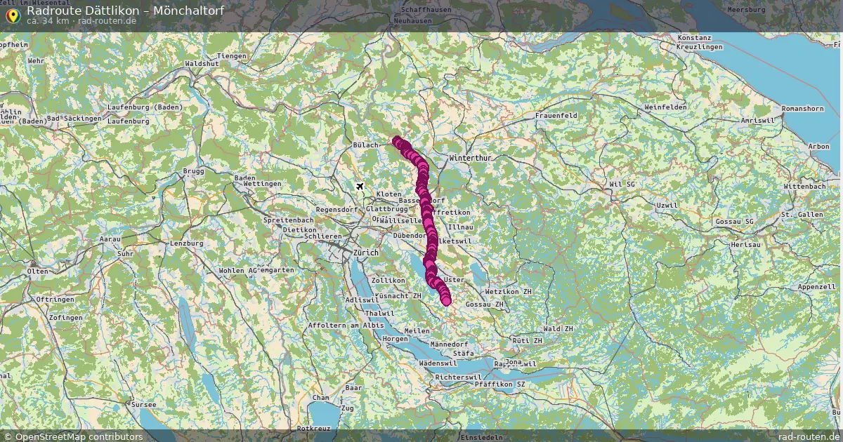 Radtour Dättlikon – Mönchaltorf