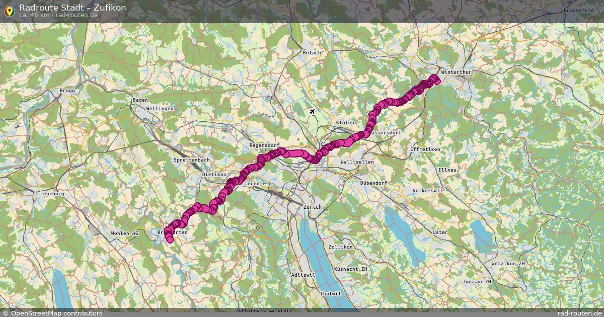 Radtour Stadt – Zufikon