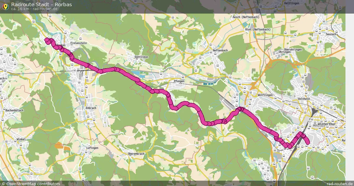 Radtour Stadt – Rorbas