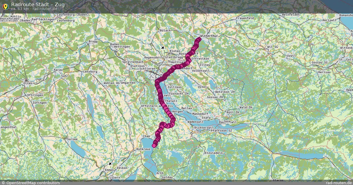 Radtour Stadt – Zug