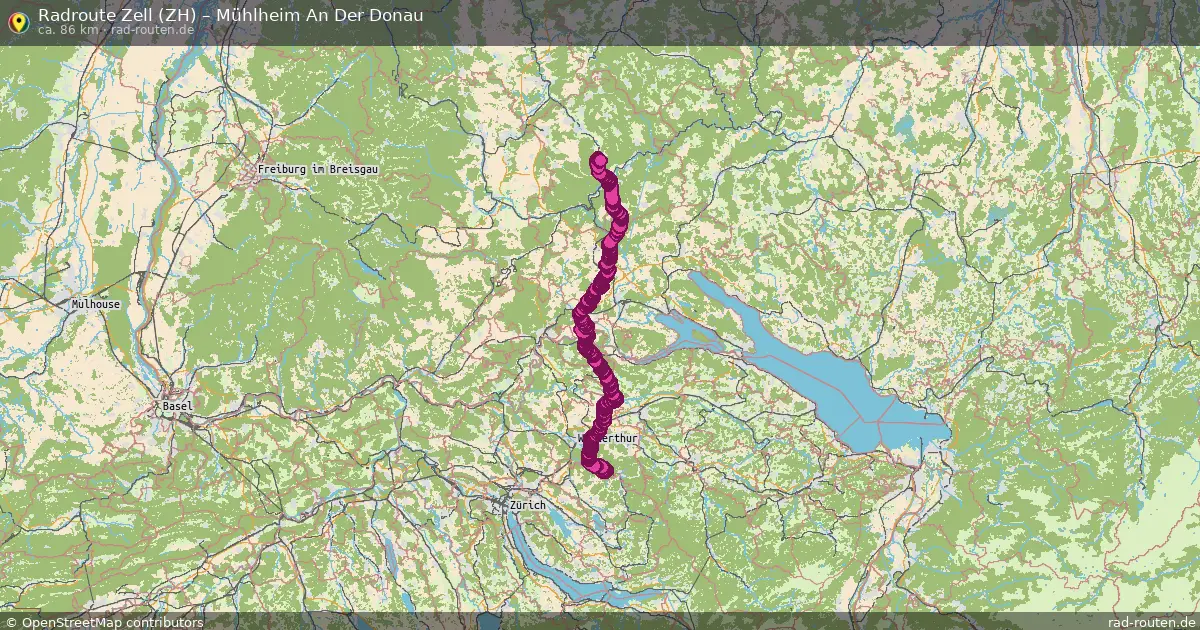 Radtour Zell (Zh) – Mühlheim An Der Donau