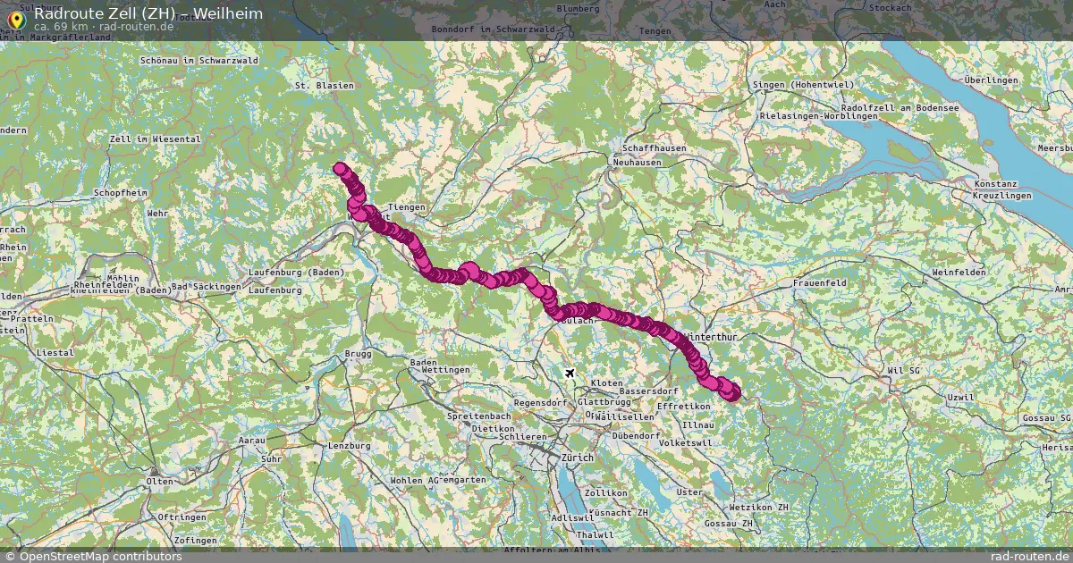 Radtour Zell (Zh) – Weilheim