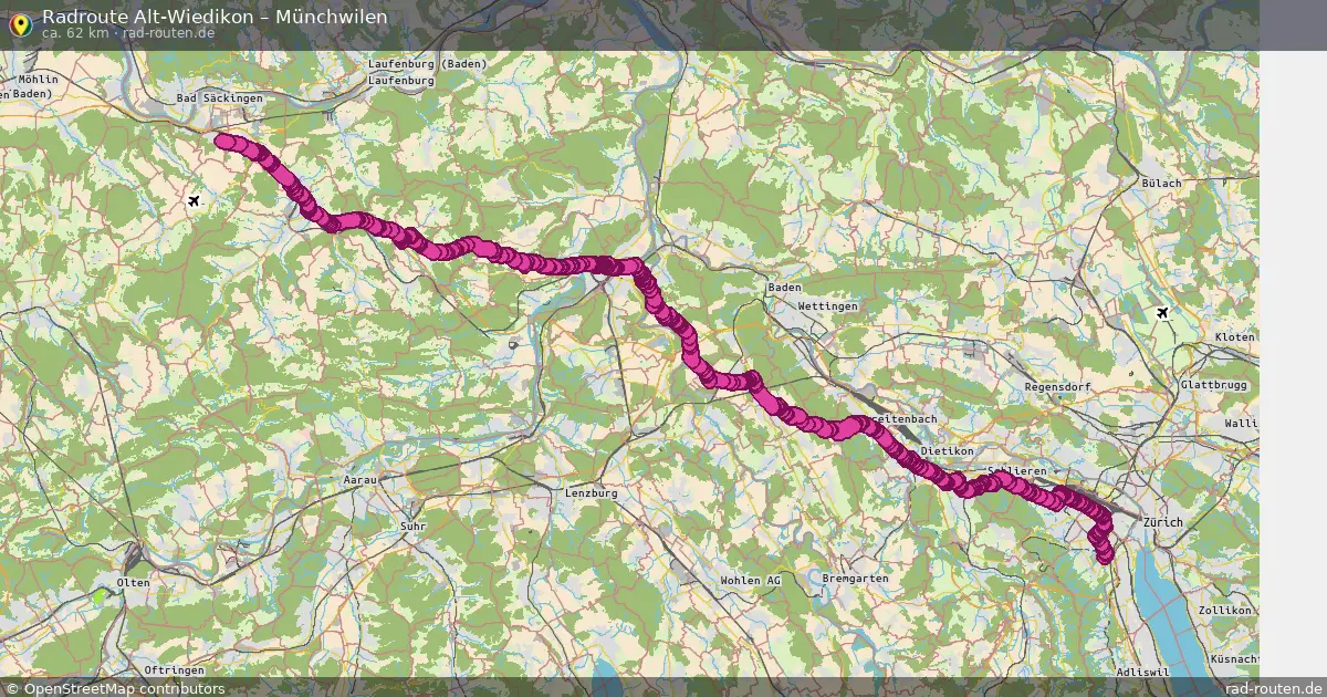 Radtour Alt-Wiedikon – Münchwilen