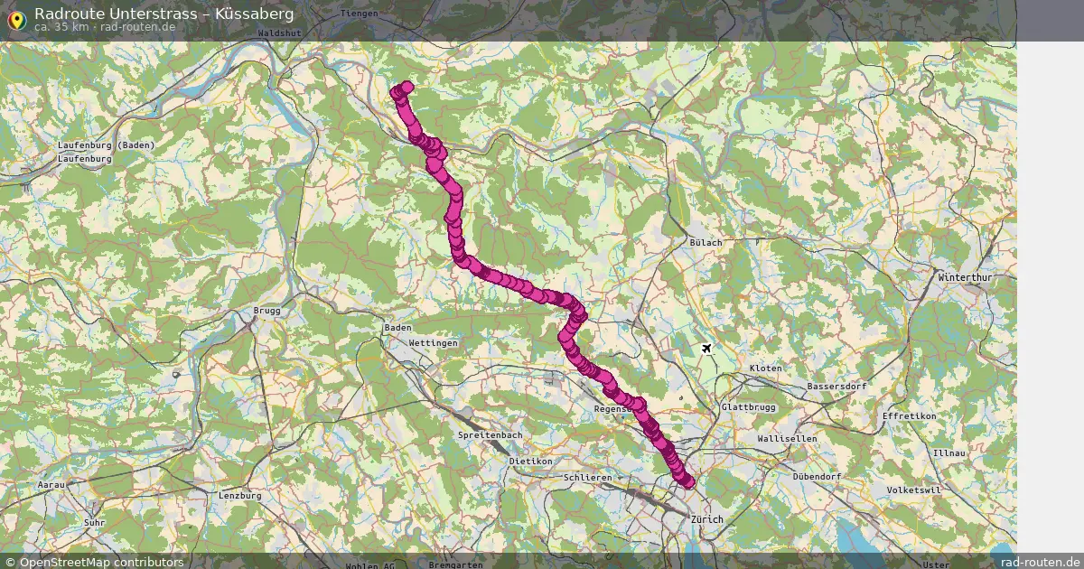 Radtour Unterstrass – Küssaberg