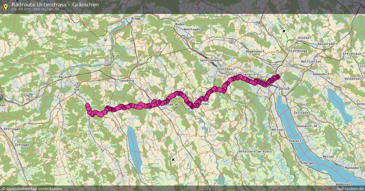 Radtour Unterstrass – Gränichen