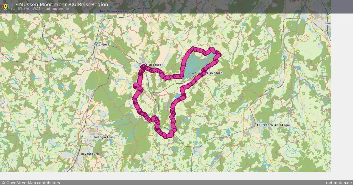 1 - Mussen Moor mehr RadReiseRegion (WA1) – Fernradroute auf Rad-Routen.de