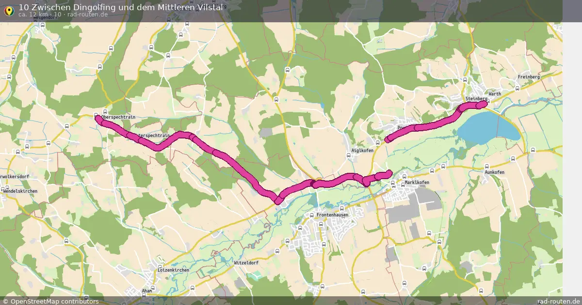 10 Zwischen Dingolfing und dem Mittleren Vilstal (10) – Fernradroute auf Rad-Routen.de