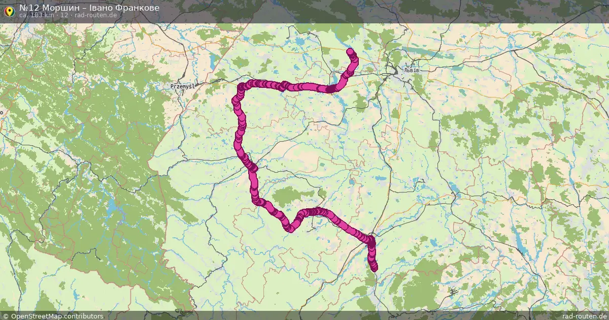 №12 Моршин – Івано Франкове (12) – Fernradroute auf Rad-Routen.de