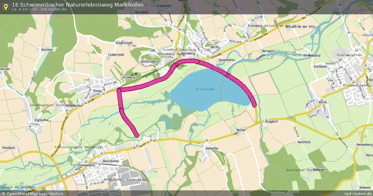 16 Schwimmbacher Naturerlebnisweg Marklkofen (16) – Fernradroute auf Rad-Routen.de