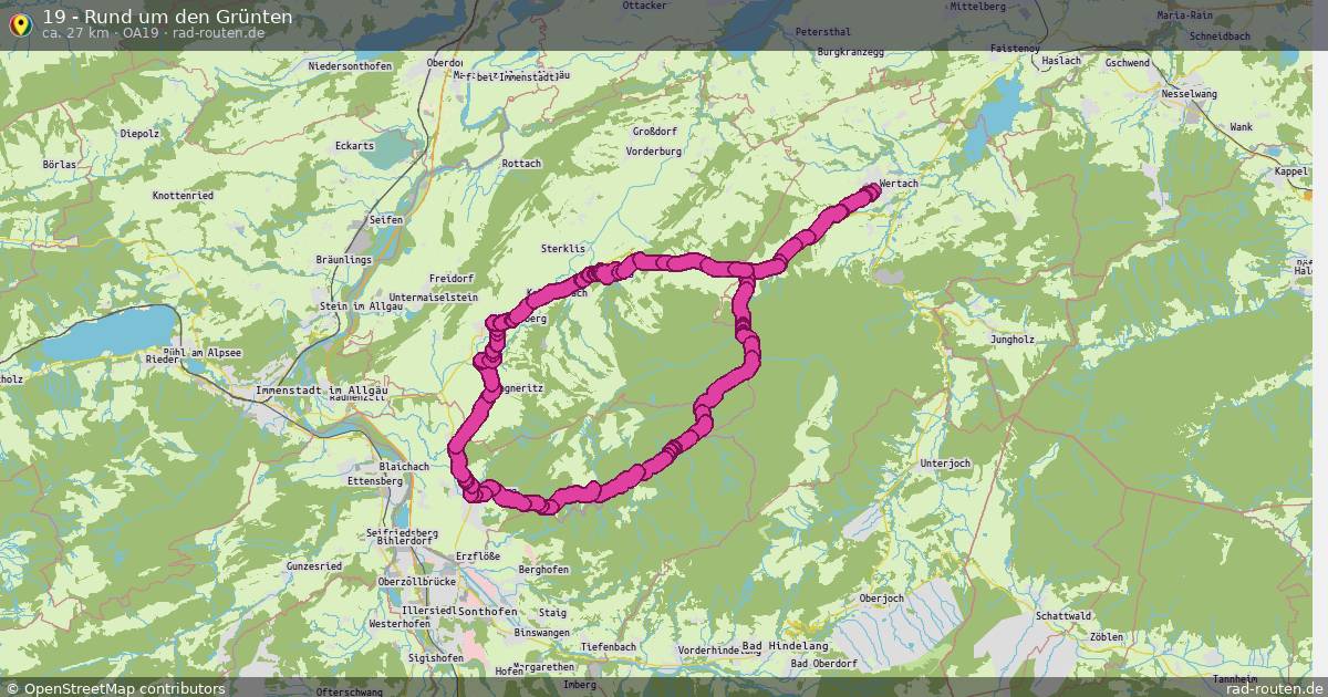 19 - Rund um den Grünten (OA19) – Fernradroute auf Rad-Routen.de