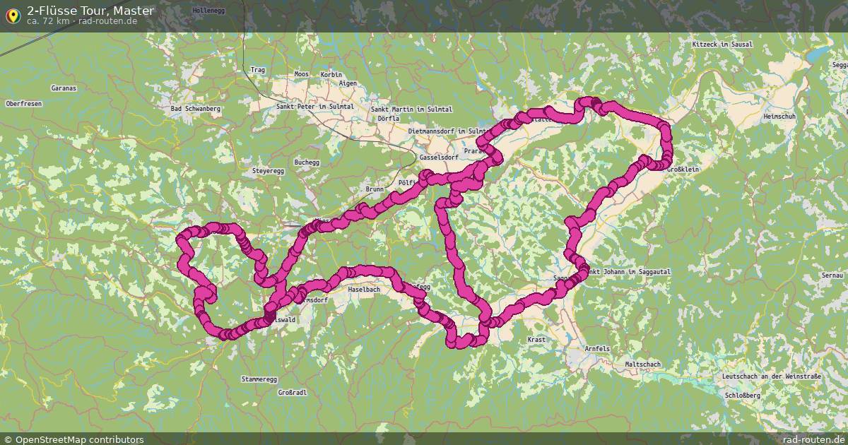 2-Flüsse Tour, Master – Fernradroute auf Rad-Routen.de