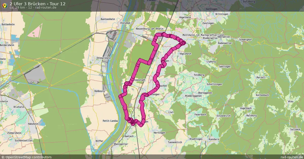 2 Ufer 3 Brücken - Tour 12 (12) – Fernradroute auf Rad-Routen.de