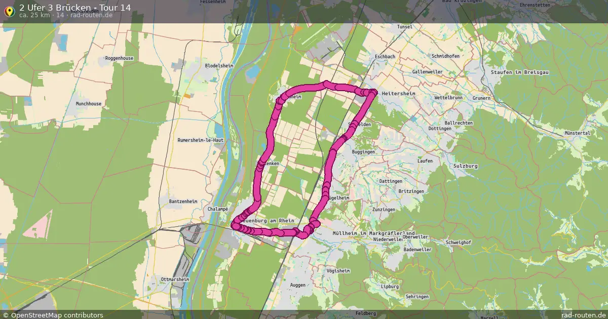 2 Ufer 3 Brücken - Tour 14 (14) – Fernradroute auf Rad-Routen.de