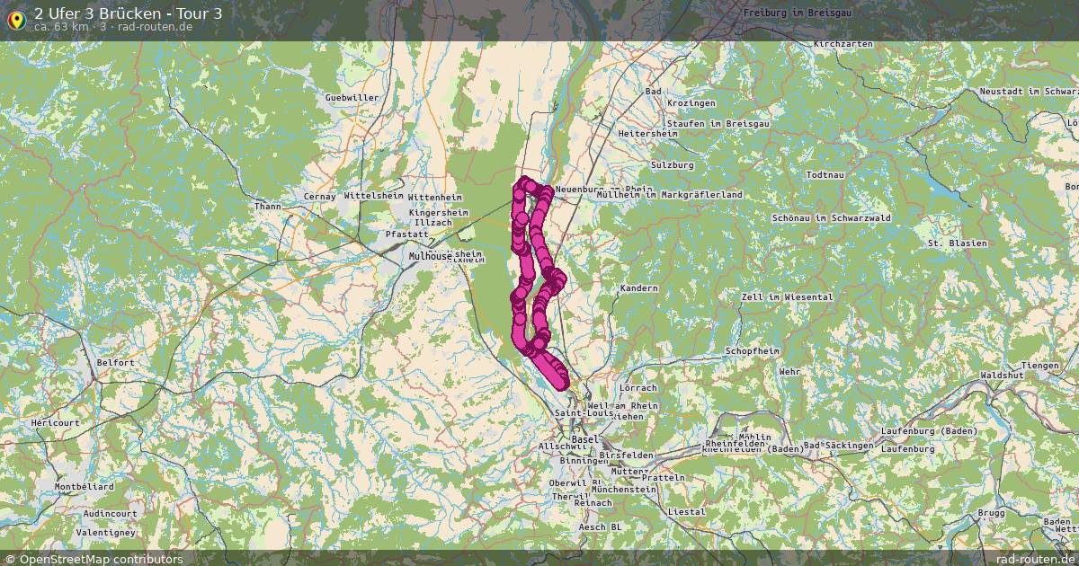 2 Ufer 3 Brücken - Tour 3 (3) – Fernradroute auf Rad-Routen.de