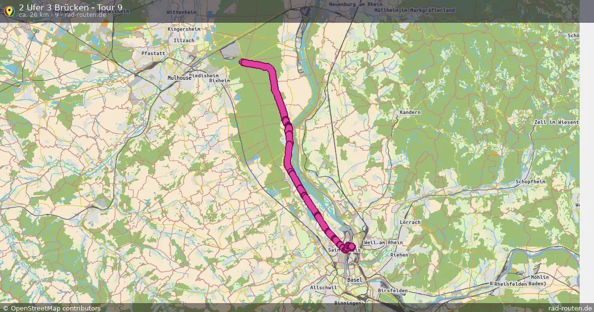 2 Ufer 3 Brücken - Tour 9 (9) – Fernradroute auf Rad-Routen.de