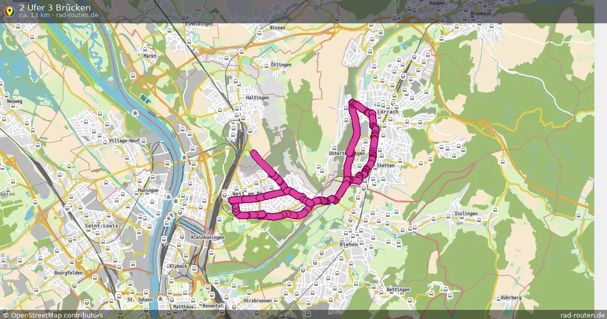 2 Ufer 3 Brücken – Fernradroute auf Rad-Routen.de