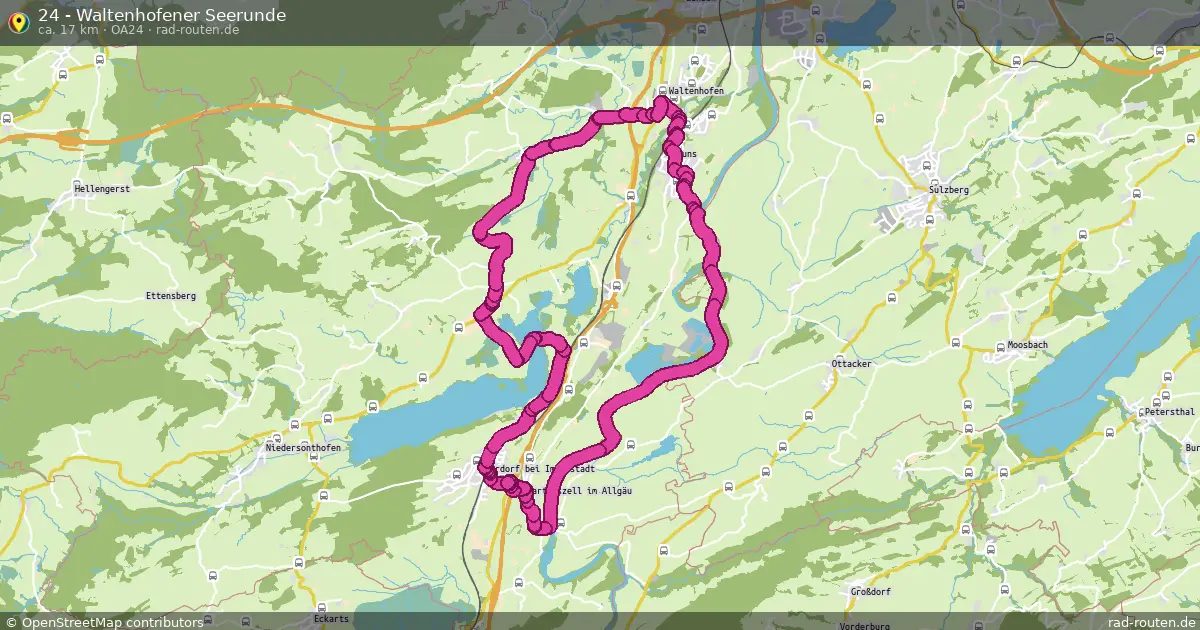24 - Waltenhofener Seerunde (OA24) – Fernradroute auf Rad-Routen.de