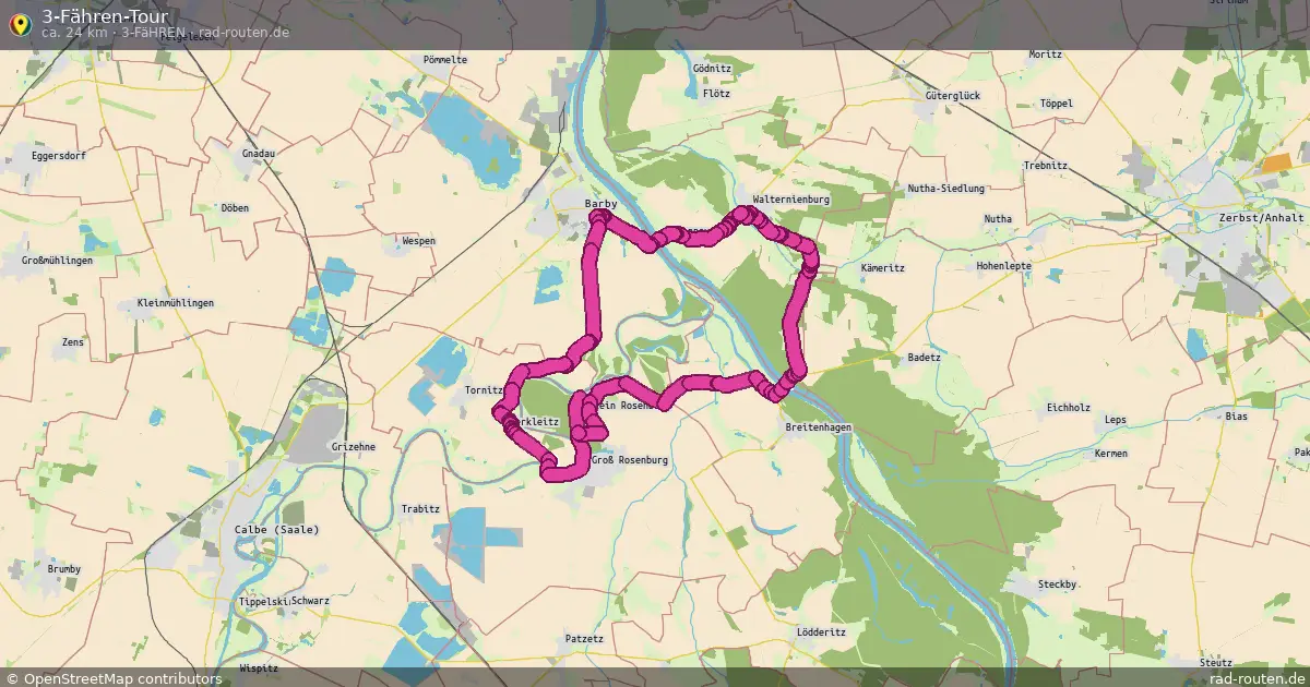 3-Fähren-Tour (3-Fähren) – Fernradroute auf Rad-Routen.de