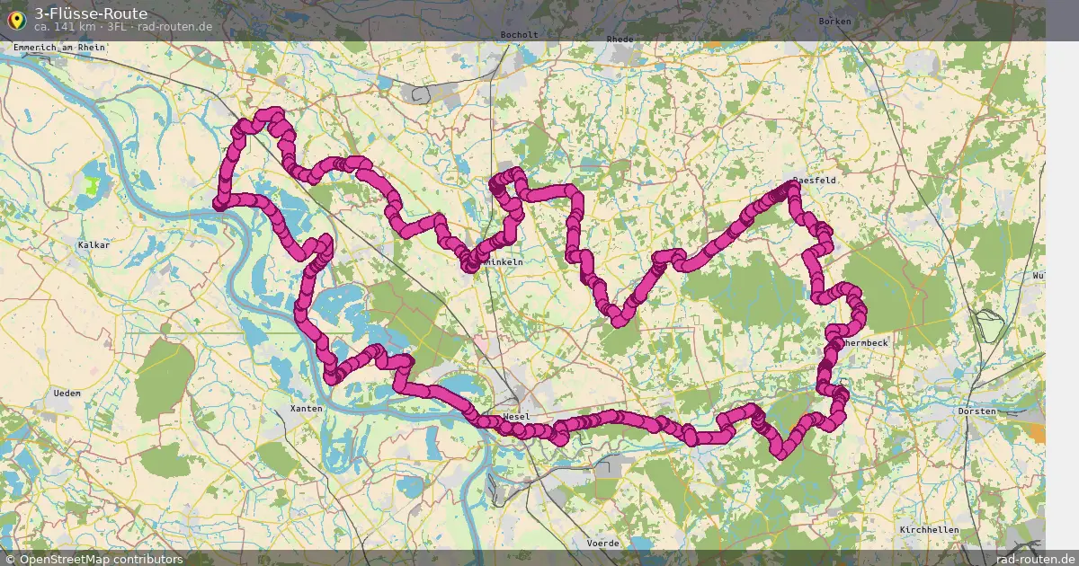 3-Flüsse-Route (3FL) – Fernradroute auf Rad-Routen.de