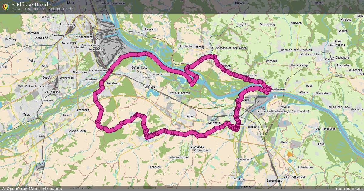 3-Flüsse-Runde (R1.11) – Fernradroute auf Rad-Routen.de