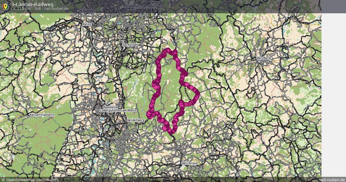 3-Länder-Radweg (3LR) – Fernradroute auf Rad-Routen.de